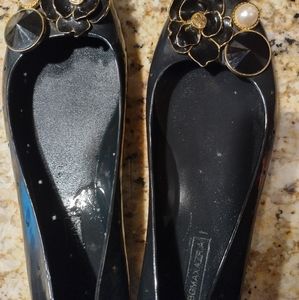 BCBG black jellies